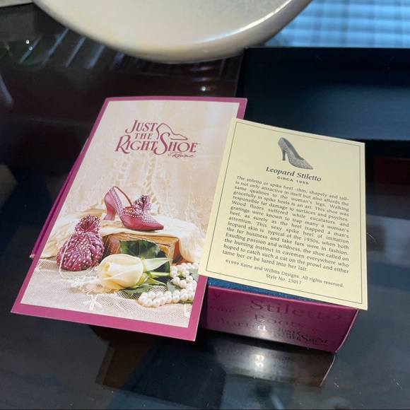 Just The Right Shoe By Raine 1998 Leopard Stiletto - Picture 6 of 8